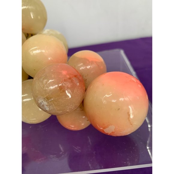 Alabaster Natural Stone Mid Century Modern Grapes Large - Picture 8 of 14